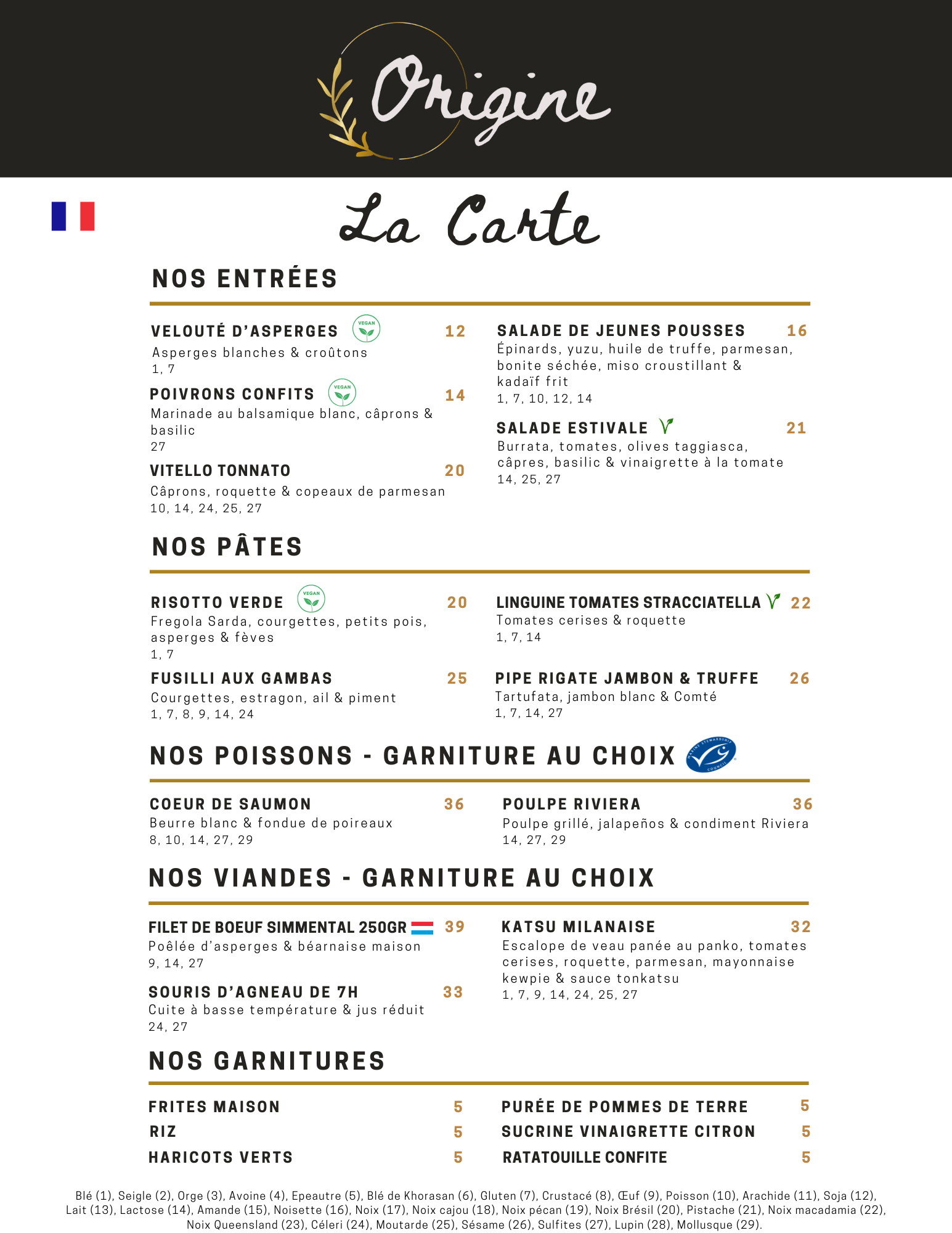 LA CARTE 1 FR