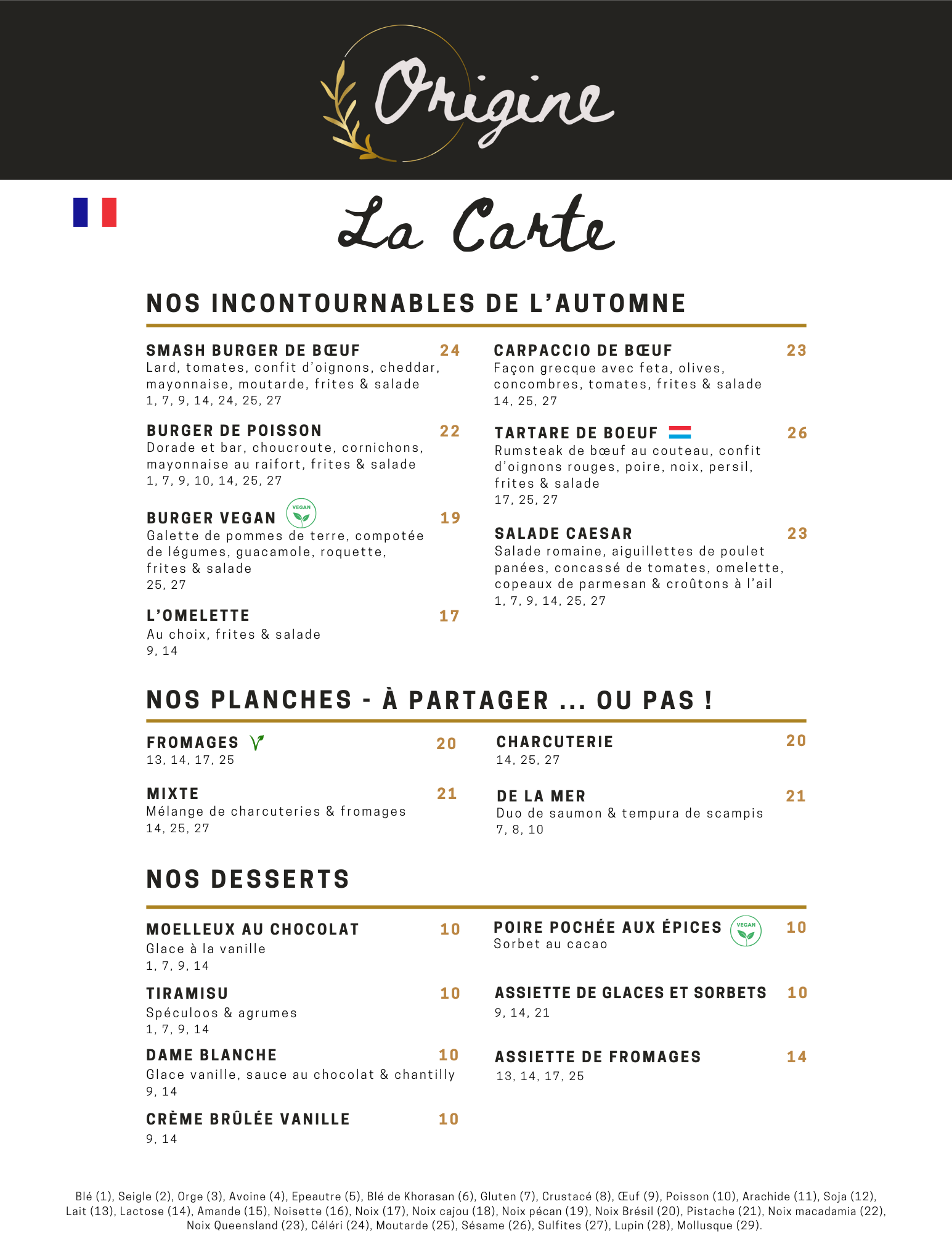 LA CARTE 2 FR