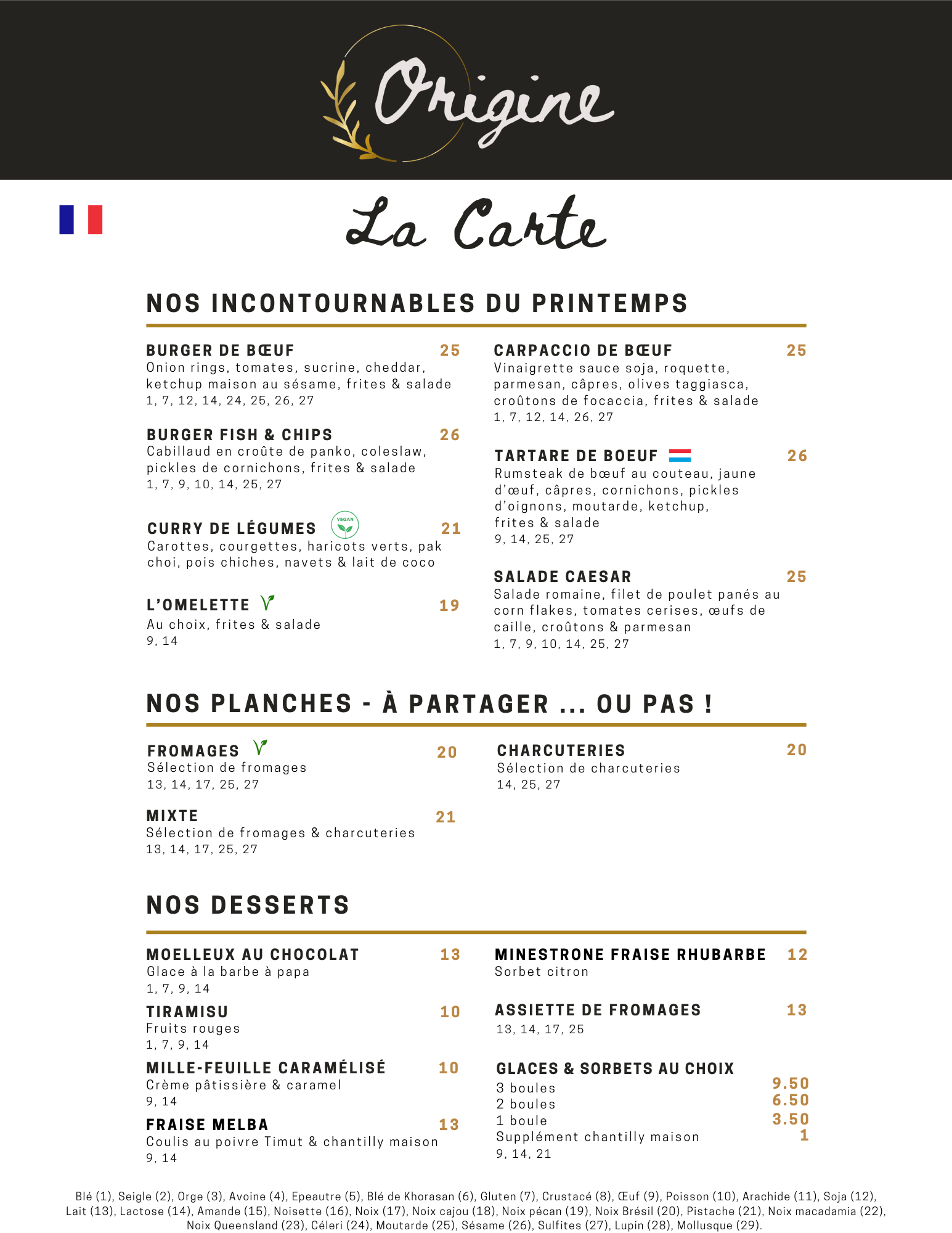 LA CARTE 2 FR