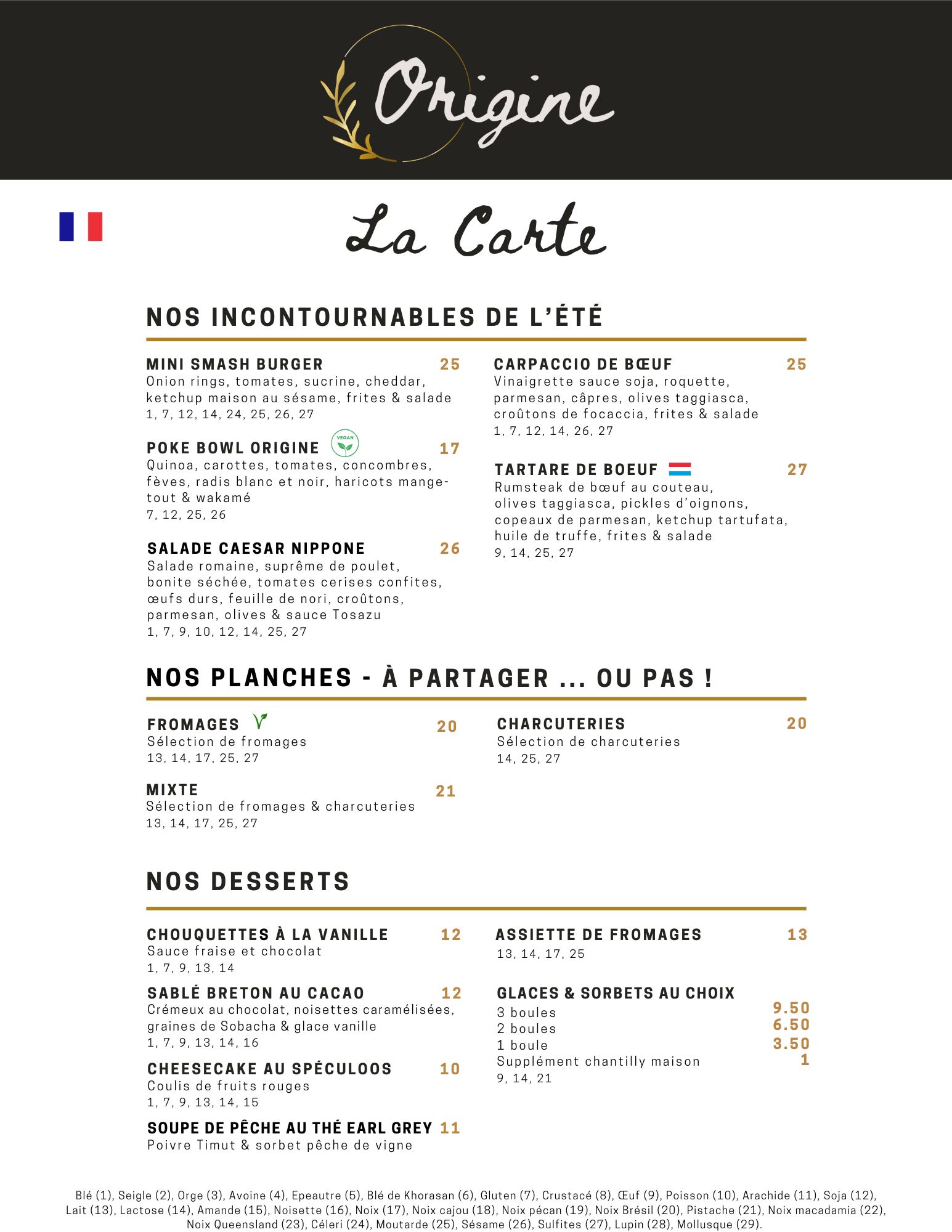 LA CARTE 2 FR