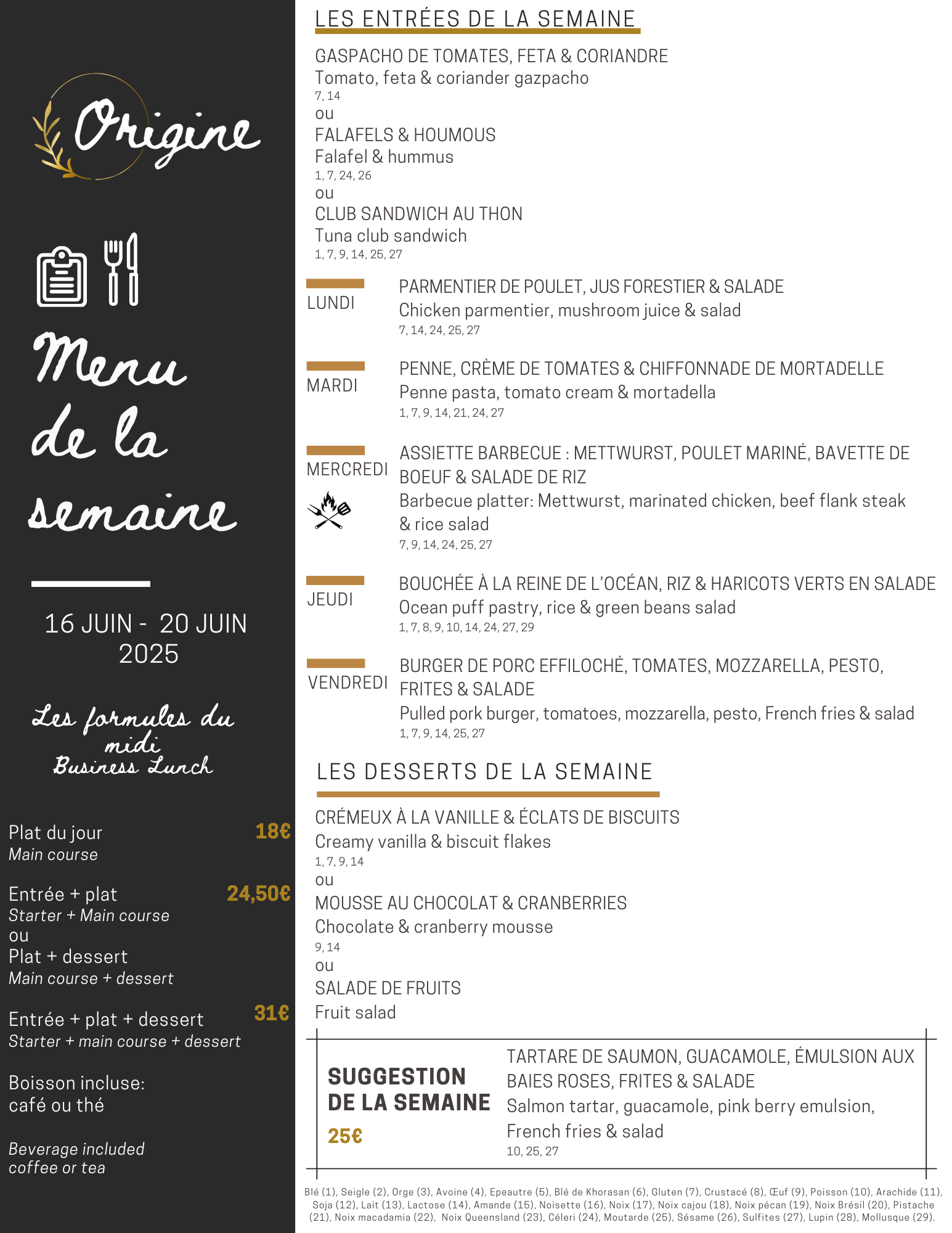 Menu de la semaine Menu de la semaine (26)