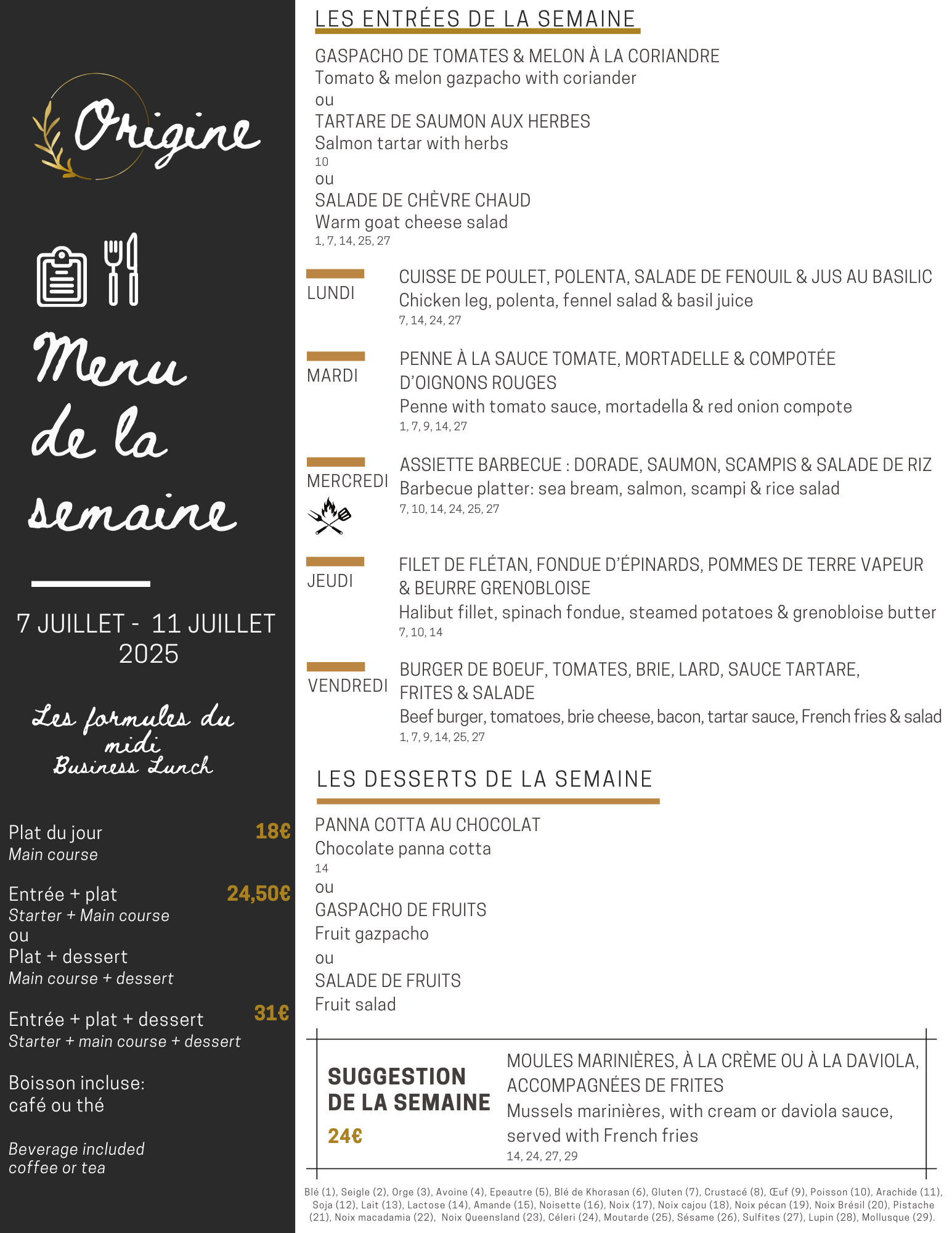 Menu de la semaine Menu de la semaine (26)